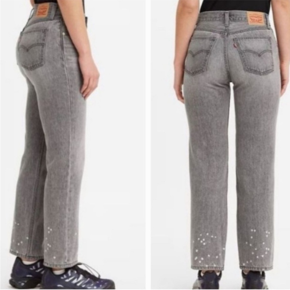 Levi's Women's Straight Leg Gray Jeans